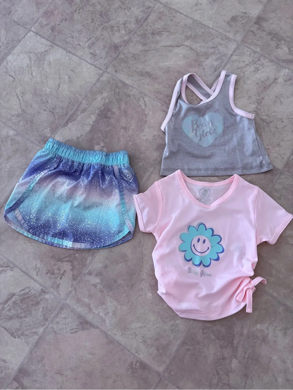 Body Glove Girls Sparkle Bottoms & 2 tops - size 18M